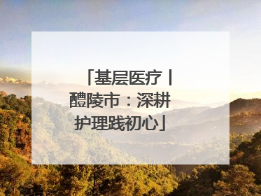 基层医疗丨醴陵市：深耕护理践初心
