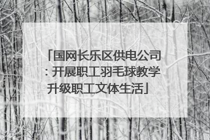 国网长乐区供电公司：开展职工羽毛球教学升级职工文体生活