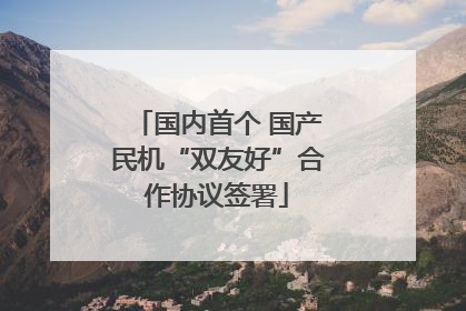 国内首个 国产民机“双友好”合作协议签署