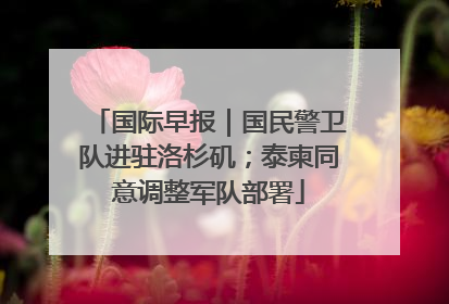 国际早报｜国民警卫队进驻洛杉矶；泰柬同意调整军队部署