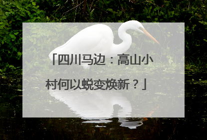 四川马边：高山小村何以蜕变焕新？