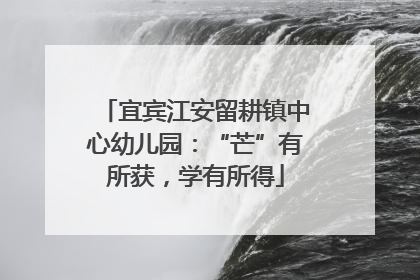 宜宾江安留耕镇中心幼儿园：“芒”有所获，学有所得