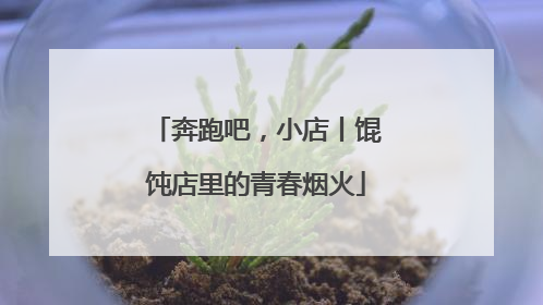 奔跑吧，小店丨馄饨店里的青春烟火