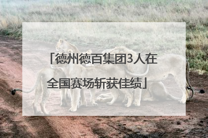 德州德百集团3人在全国赛场斩获佳绩