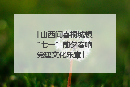 山西闻喜桐城镇“七一”前夕奏响党建文化乐章