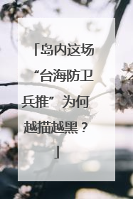 岛内这场“台海防卫兵推”为何越描越黑？