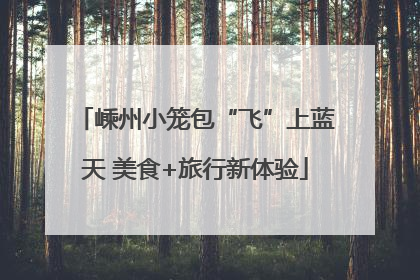 嵊州小笼包“飞”上蓝天 美食+旅行新体验