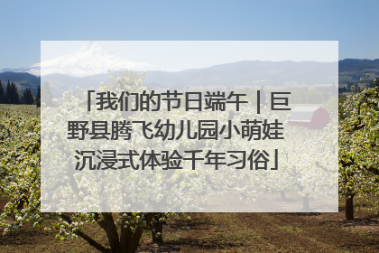 我们的节日端午｜巨野县腾飞幼儿园小萌娃沉浸式体验千年习俗