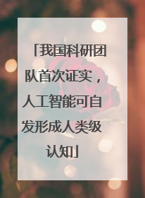 我国科研团队首次证实，人工智能可自发形成人类级认知