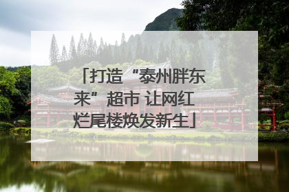 打造“泰州胖东来”超市 让网红烂尾楼焕发新生