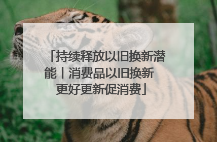 持续释放以旧换新潜能丨消费品以旧换新 更好更新促消费