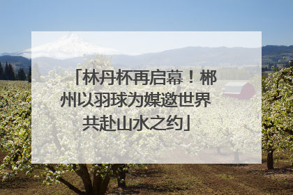 林丹杯再启幕！郴州以羽球为媒邀世界共赴山水之约