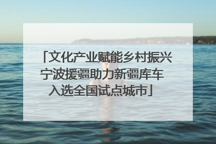 文化产业赋能乡村振兴 宁波援疆助力新疆库车入选全国试点城市