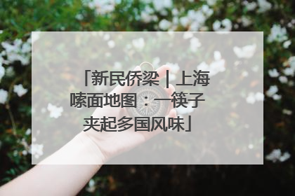 新民侨梁｜上海嗦面地图：一筷子夹起多国风味
