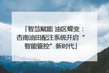 智慧赋能 油区蝶变：杏南油田配注系统开启“智能管控”新时代