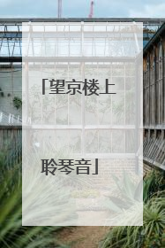 望京楼上聆琴音