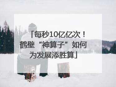 每秒10亿亿次！鹤壁“神算子”如何为发展添胜算