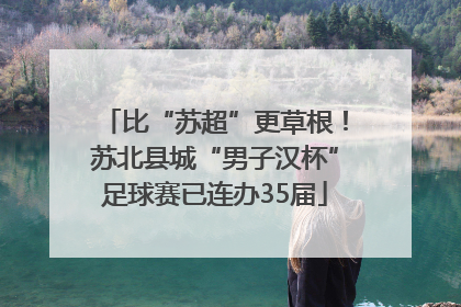 比“苏超”更草根！苏北县城“男子汉杯”足球赛已连办35届