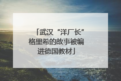 武汉“洋厂长”格里希的故事被编进德国教材