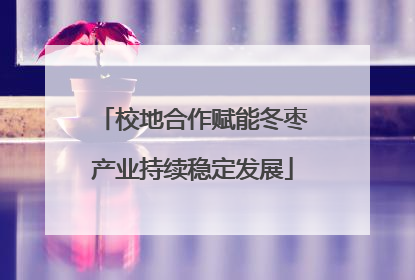 校地合作赋能冬枣产业持续稳定发展