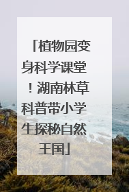植物园变身科学课堂！湖南林草科普带小学生探秘自然王国
