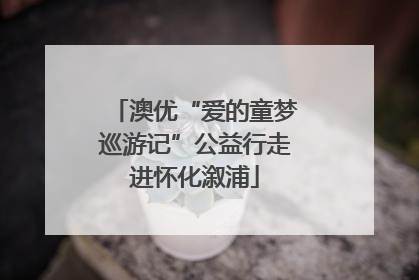 澳优“爱的童梦巡游记”公益行走进怀化溆浦