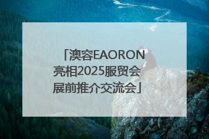 澳容EAORON亮相2025服贸会展前推介交流会