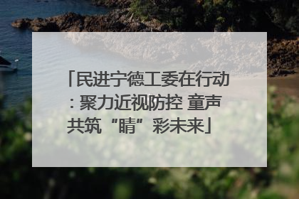 民进宁德工委在行动：聚力近视防控 童声共筑“睛”彩未来