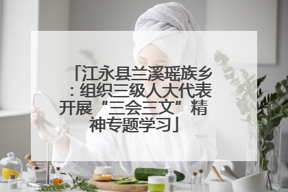 江永县兰溪瑶族乡：组织三级人大代表开展“三会三文”精神专题学习