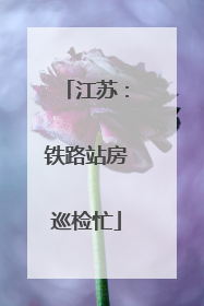 江苏：铁路站房巡检忙
