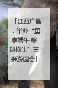 江西广昌：举办“童享端午·粽趣横生”主题游园会