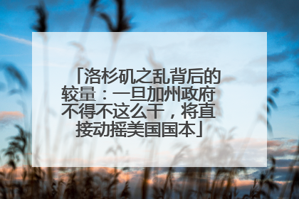 洛杉矶之乱背后的较量：一旦加州政府不得不这么干，将直接动摇美国国本