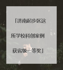 济南起步区这所学校科创案例获省级一等奖