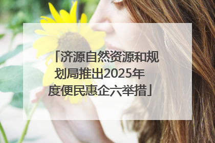 济源自然资源和规划局推出2025年度便民惠企六举措