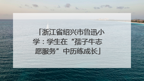 浙江省绍兴市鲁迅小学：学生在“孺子牛志愿服务”中历练成长