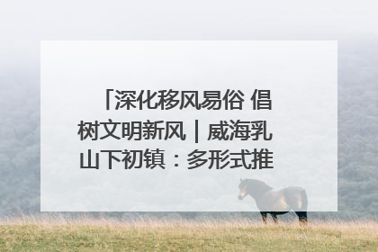 深化移风易俗 倡树文明新风｜威海乳山下初镇：多形式推进移风易俗 共筑文明和谐新风尚