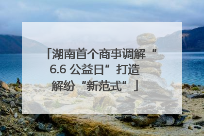 湖南首个商事调解“6.6 公益日”打造解纷“新范式”