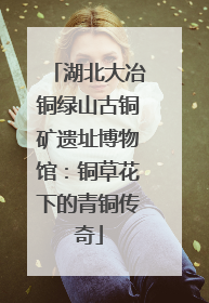 湖北大冶铜绿山古铜矿遗址博物馆：铜草花下的青铜传奇