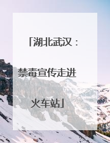湖北武汉：禁毒宣传走进火车站