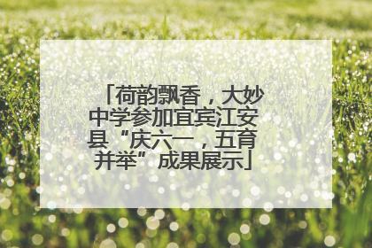 荷韵飘香，大妙中学参加宜宾江安县“庆六一，五育并举”成果展示