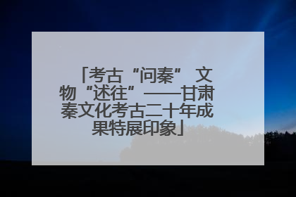 考古“问秦” 文物“述往”——甘肃秦文化考古二十年成果特展印象