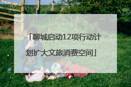 聊城启动12项行动计划扩大文旅消费空间