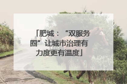 肥城：“双服务圈”让城市治理有力度更有温度