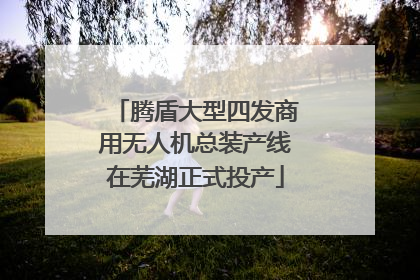 腾盾大型四发商用无人机总装产线在芜湖正式投产