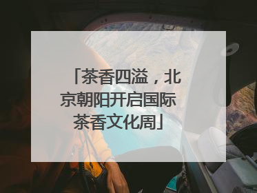 茶香四溢，北京朝阳开启国际茶香文化周