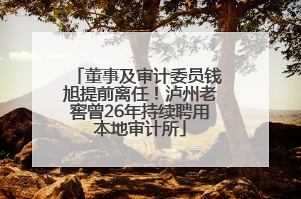 董事及审计委员钱旭提前离任！泸州老窖曾26年持续聘用本地审计所