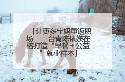 让更多宝妈重返职场——台青陈依媄在榕打造“早餐＋公益”就业样本