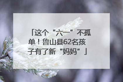 这个“六一”不孤单！鲁山县62名孩子有了新“妈妈”