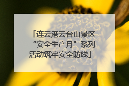 连云港云台山景区“安全生产月”系列活动筑牢安全防线