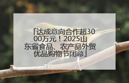 达成意向合作超3000万元！2025山东省食品、农产品外贸优品购物节闭幕